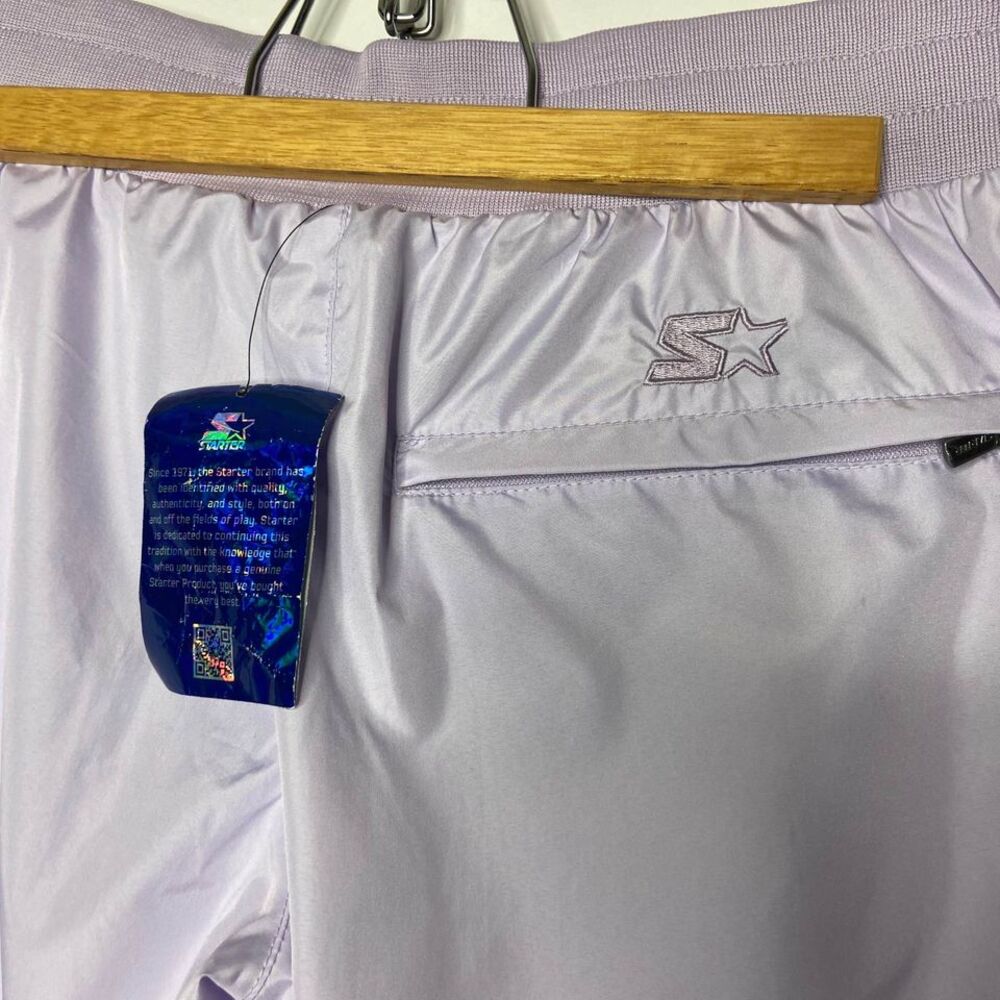 Starter Lavender Snap Button Side Break Away Pants - image 4